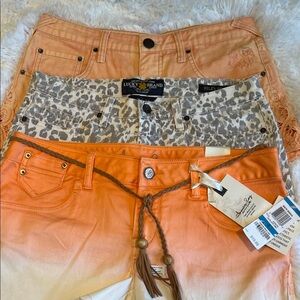 Lucky Brand free people American rag jean denim short bundle 3 pairs